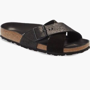 Birkenstock Sienna Hex Slide Blk 39 (8/8.5)